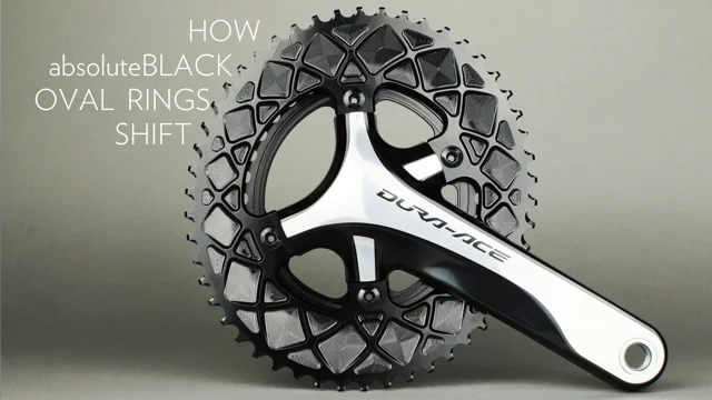 How Absoluteblack Oval chainrings Shift.