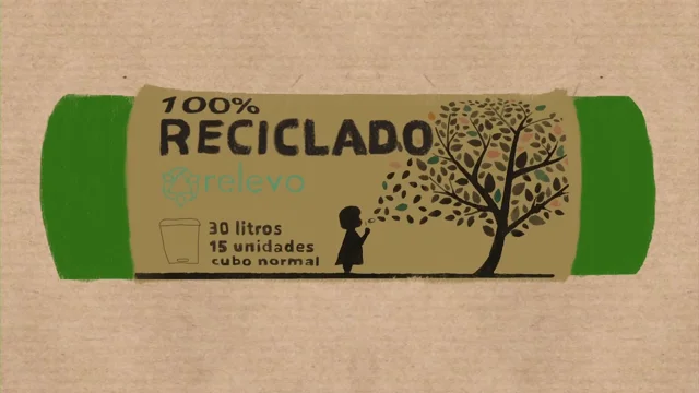 Bolsas de basura Relevo - 100% plástico reciclado - 30L – La Balanza Granel