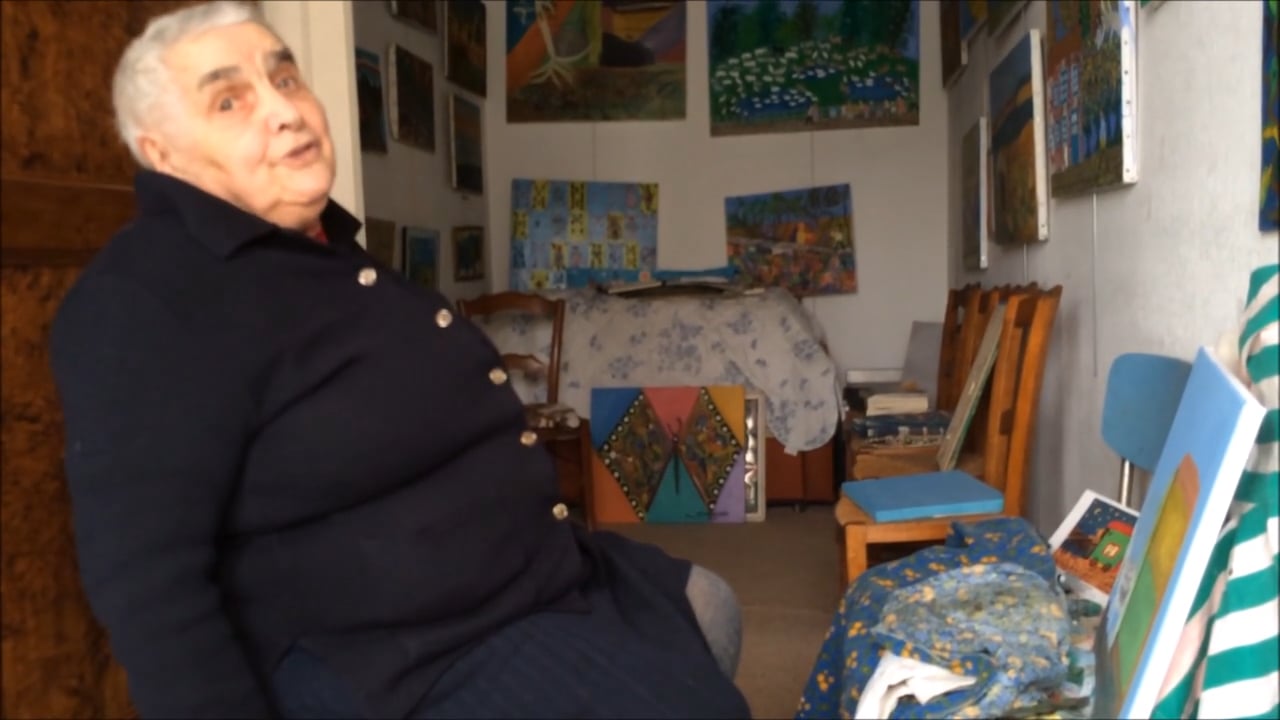 A la rencontre d'Yvonne ROBERT, La maladie de peindre, Grues -février 2015
