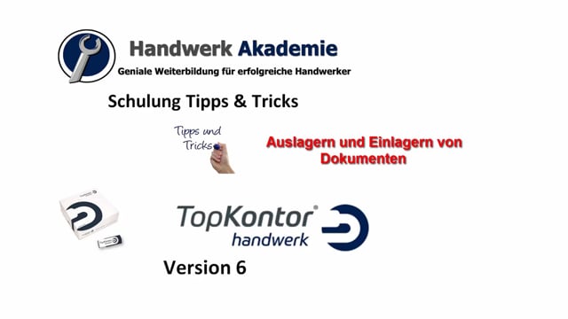 Ein- und Auslagern von Dokumenten