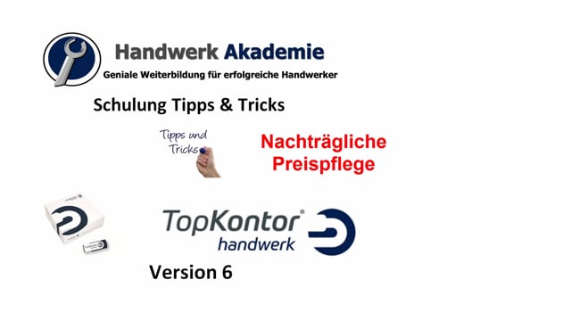 nachträgliche Preispflege