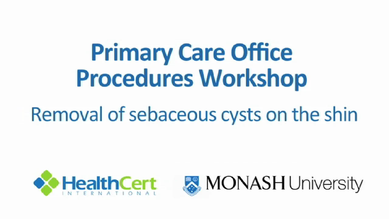How to remove a sebaceous cyst on the shin