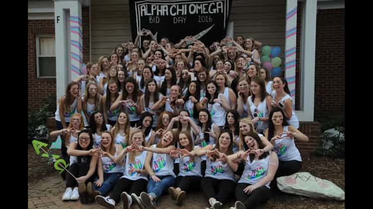 Alpha Chi Omega Elon University Bid Day 2016