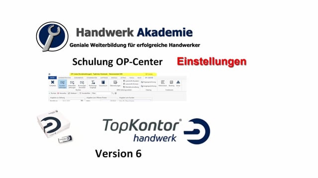 Einstellungen zum OP-Center