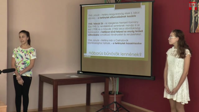 Kincskeresők 2015 - Rancsó Sarolta és Kotiers Ráhel Annamária, Hetény