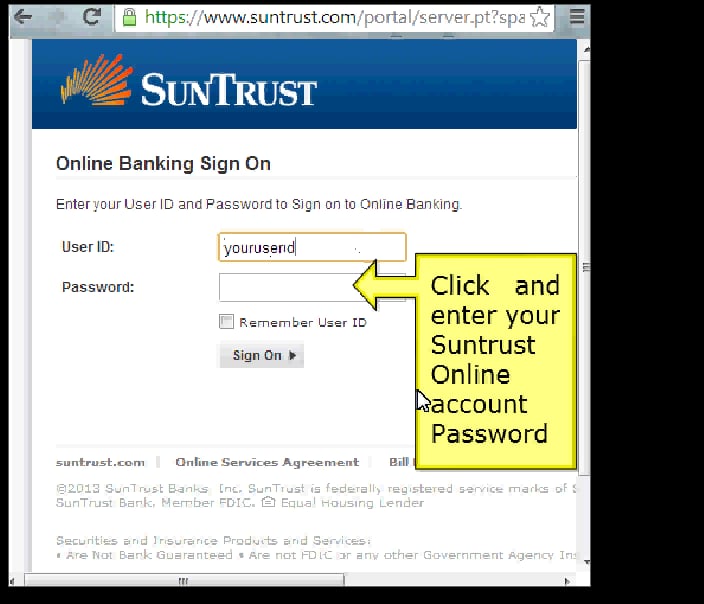 Suntrust Online Banking Login Instructions on Vimeo