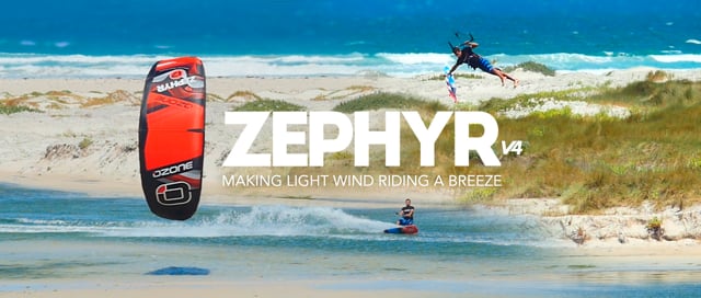 Ozone Zephyr V4 - Making Light Wind Riding A Breeze