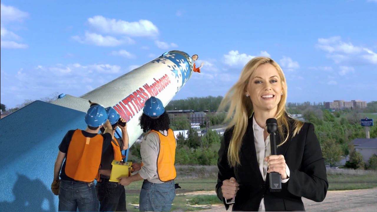 Mattress Warehouse - Human Cannon