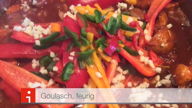 Goulasch, feurig
