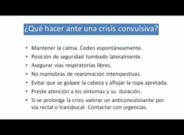 PROGRAMA Nº 5 - Crisis epilépticas: Diagnóstico y tratamiento.