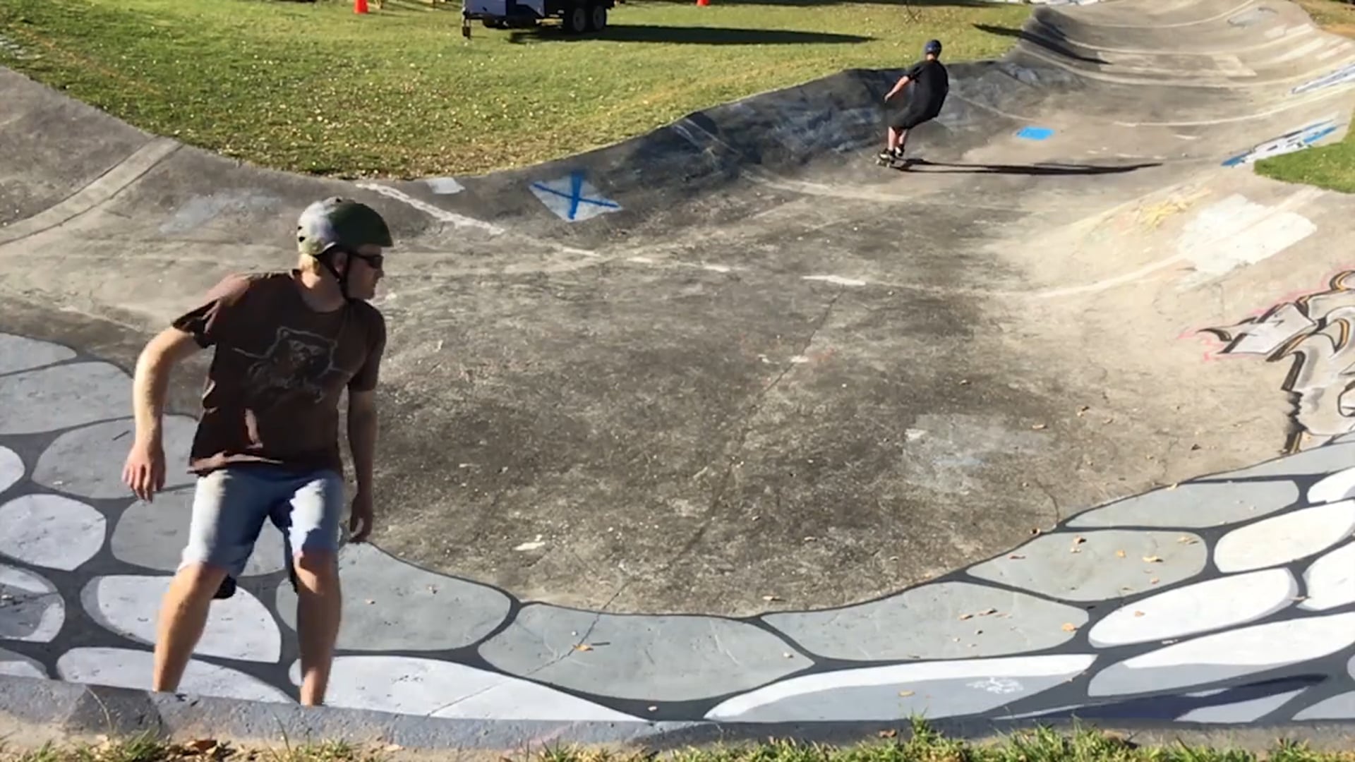 Skaters shred the Snake Run