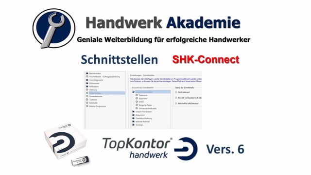 SHK Connect Schnittstelle