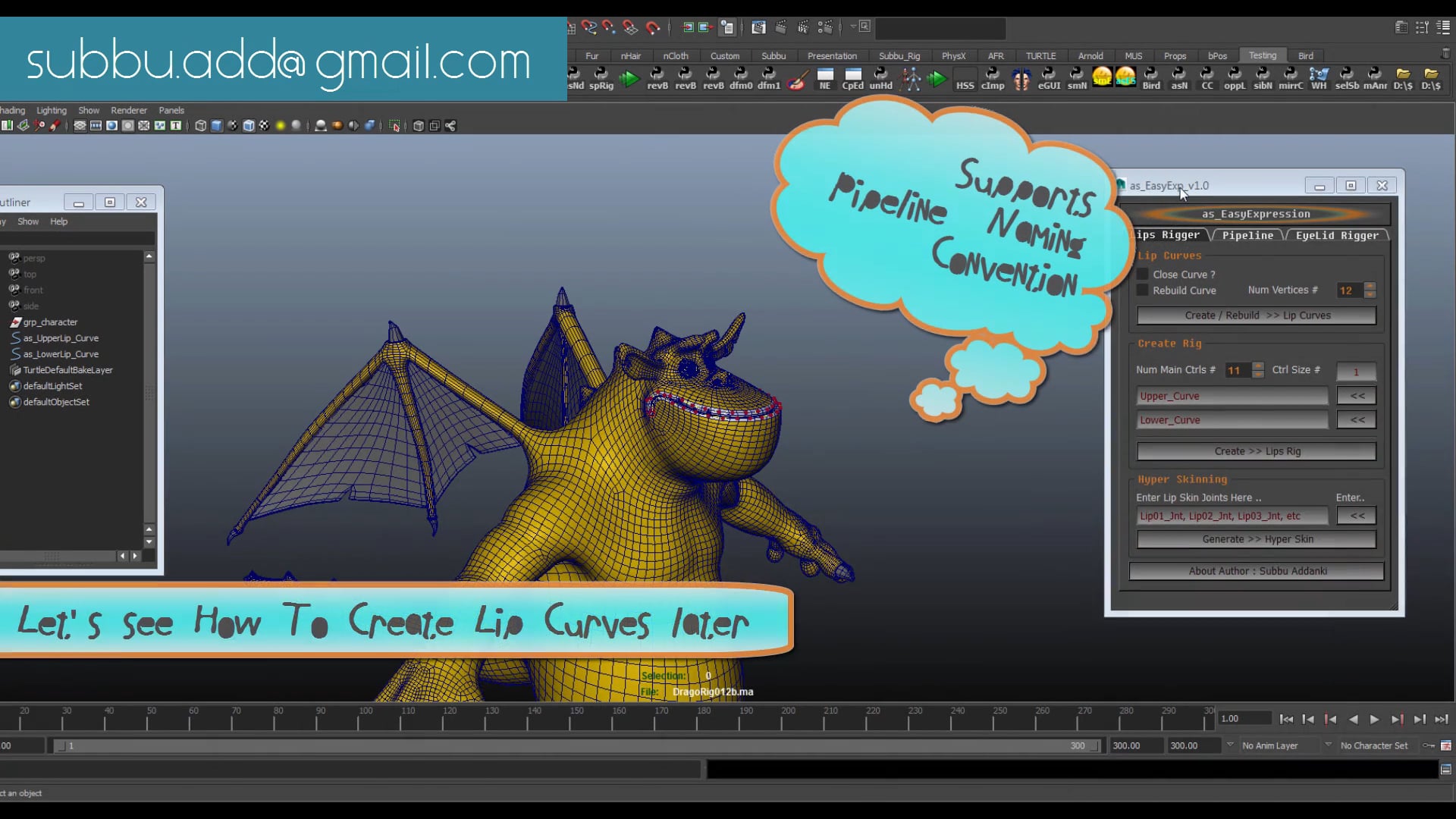 as_EasyExp : Facial Rigging - Lips Auto Rigger & Hyper Skinning