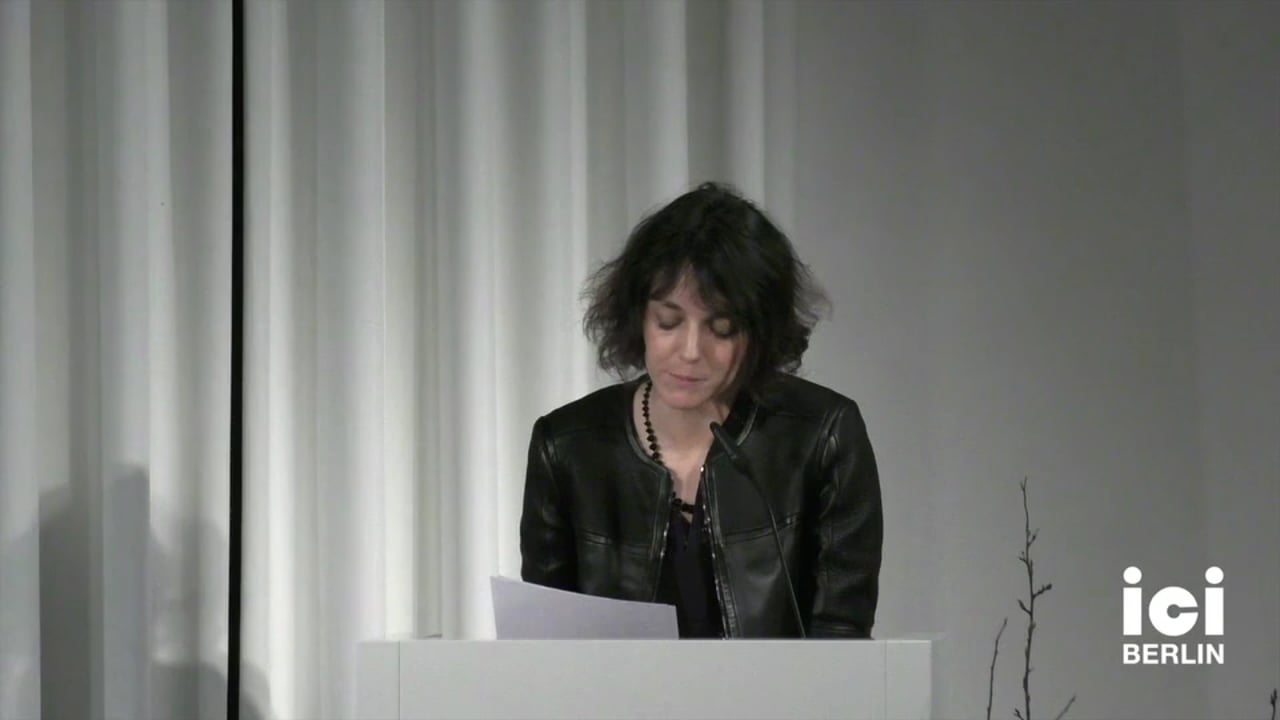 Talk by Claire Nioche-Sibony
