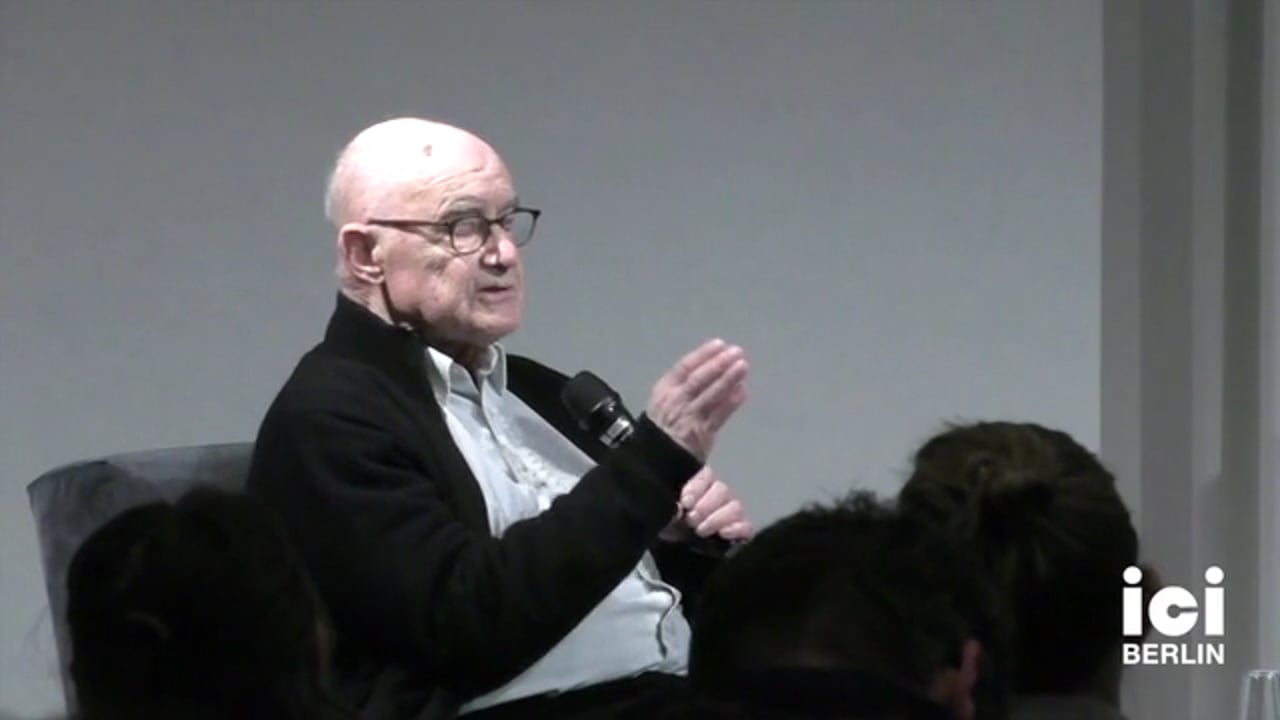 Talk by Jean-Luc Nancy