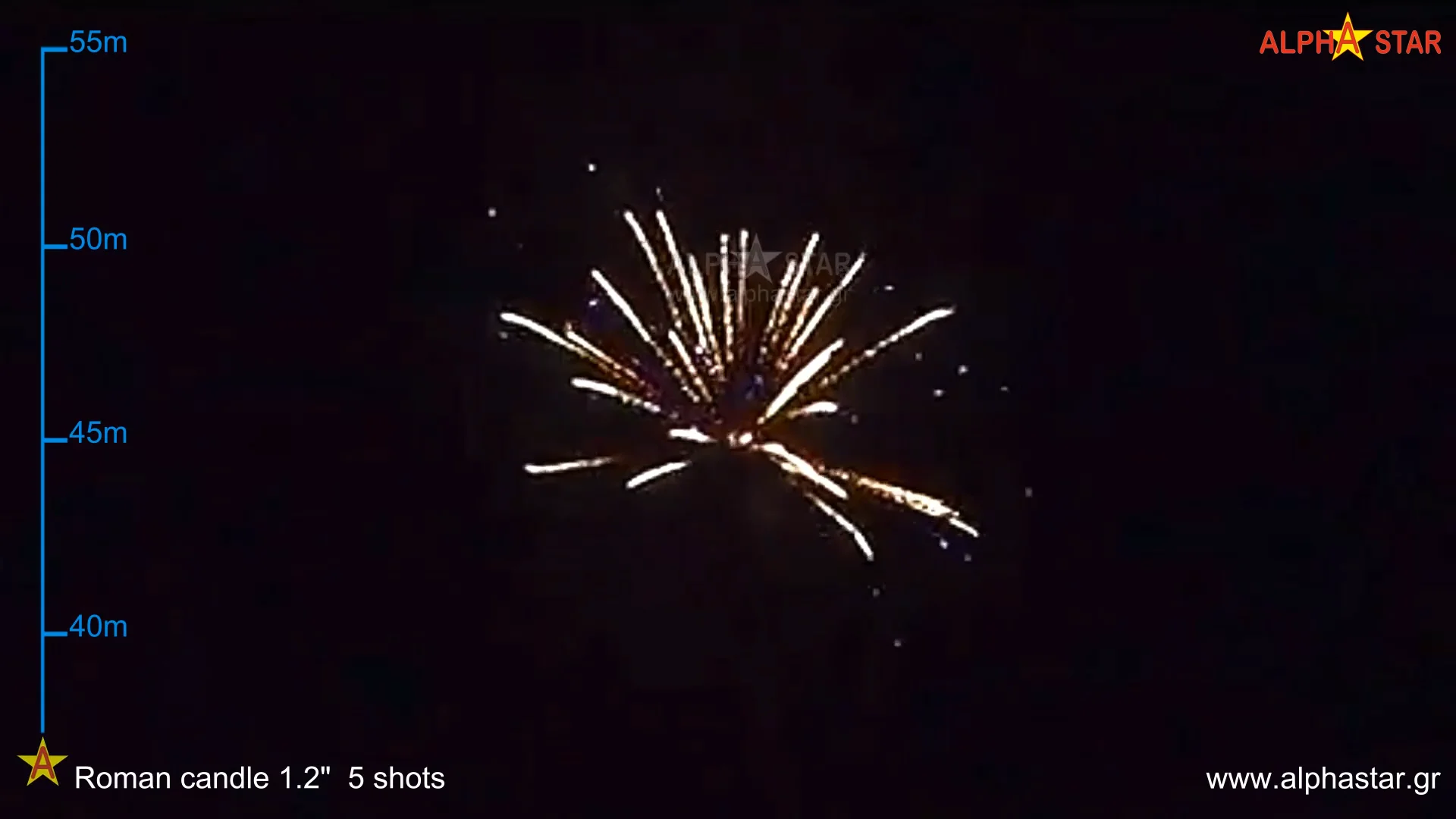 Roman candles 1,2ʺ shots Fireworks F3 Athens