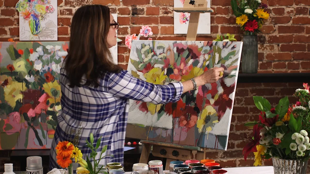 Big Bold Bloom Wild Painting - Carla Sonheim Presents