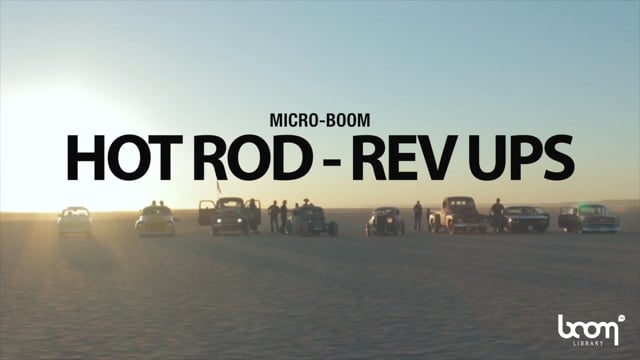 BOOM Library SFX  - Hot Rod - Rev Ups