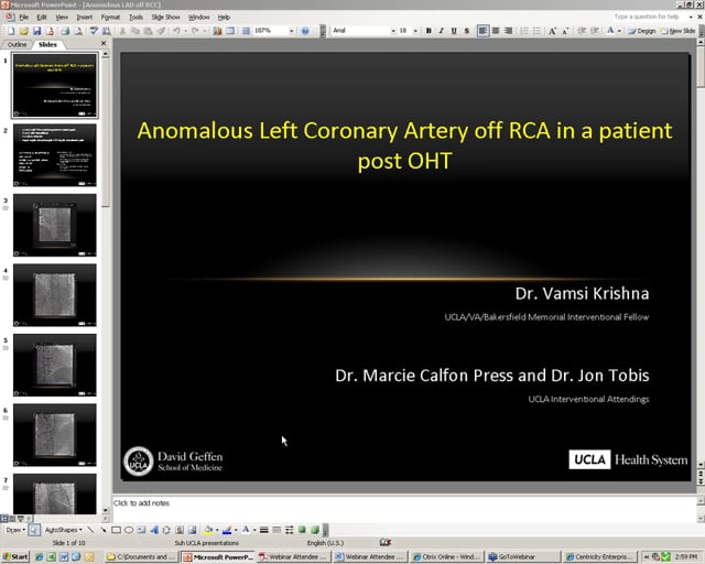 2013-09-11 Virtual Coronary Anomaly Clinic