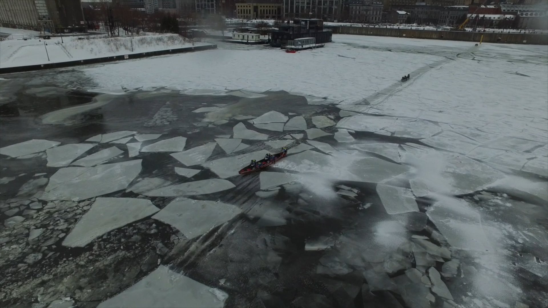 Défi canot à glace Montréal 2016