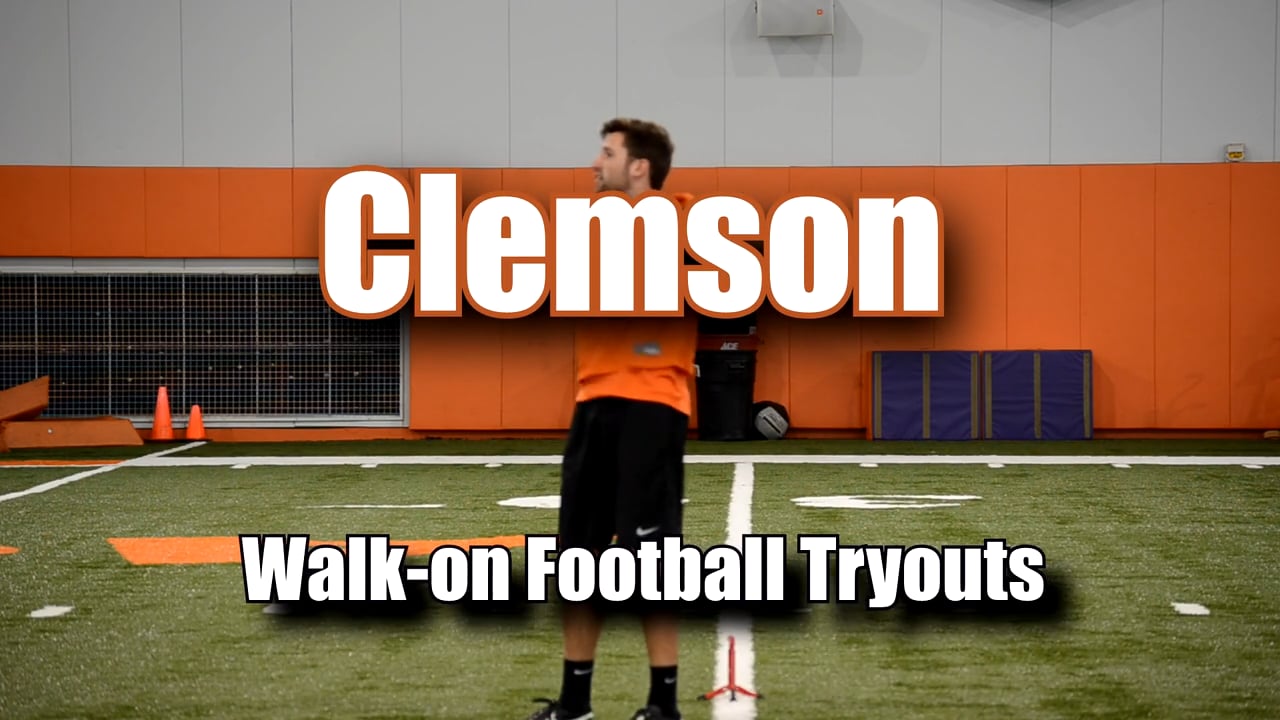 Clemson Football WalkOn Tryouts Whose Got What it Takes? on Vimeo