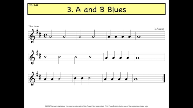 A And B Blues | MusicplayOnline