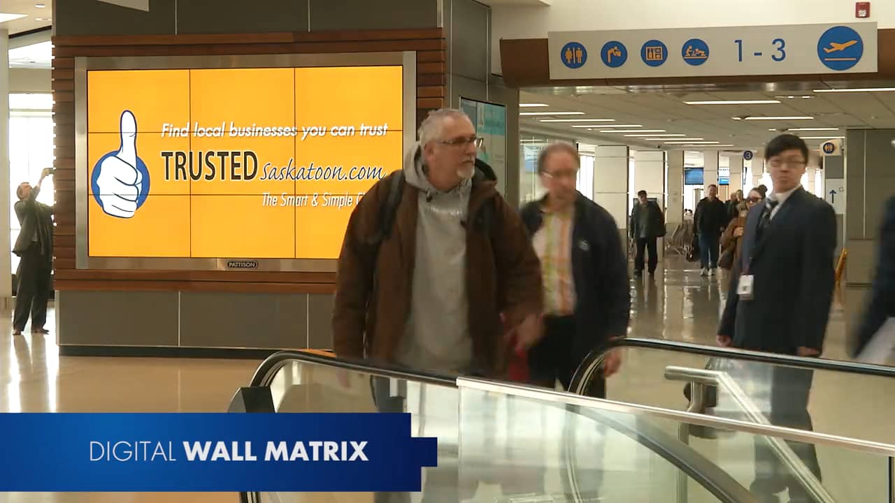 OOH Opportunities at Saskatoon International Airport (YXE) on Vimeo