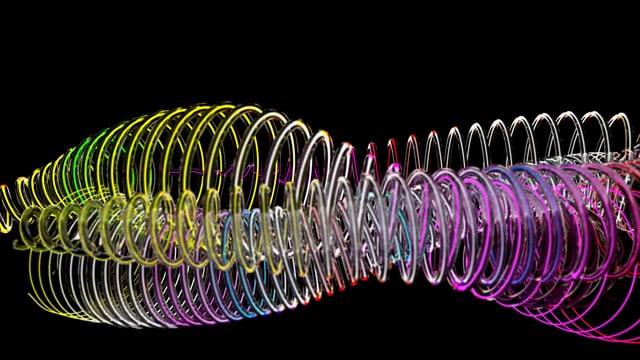 Цветная спираль пружина. Спираль из кристаллов. Кристаллическая спираль экранированная радиана. Цветная спираль пружина разрезанная пополам. Пружинки видео