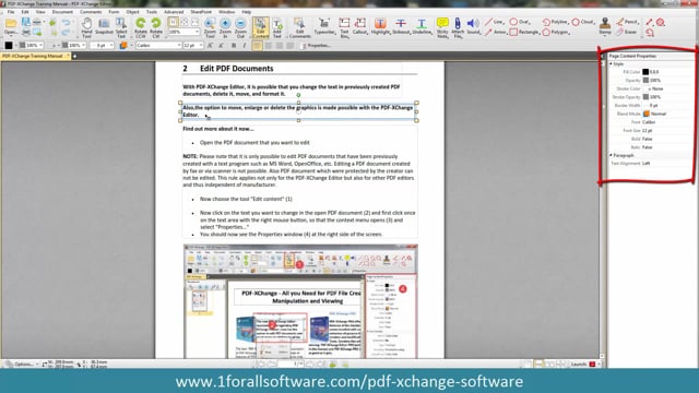 Phần mềm PDF-XChange chỉnh sửa file PDF