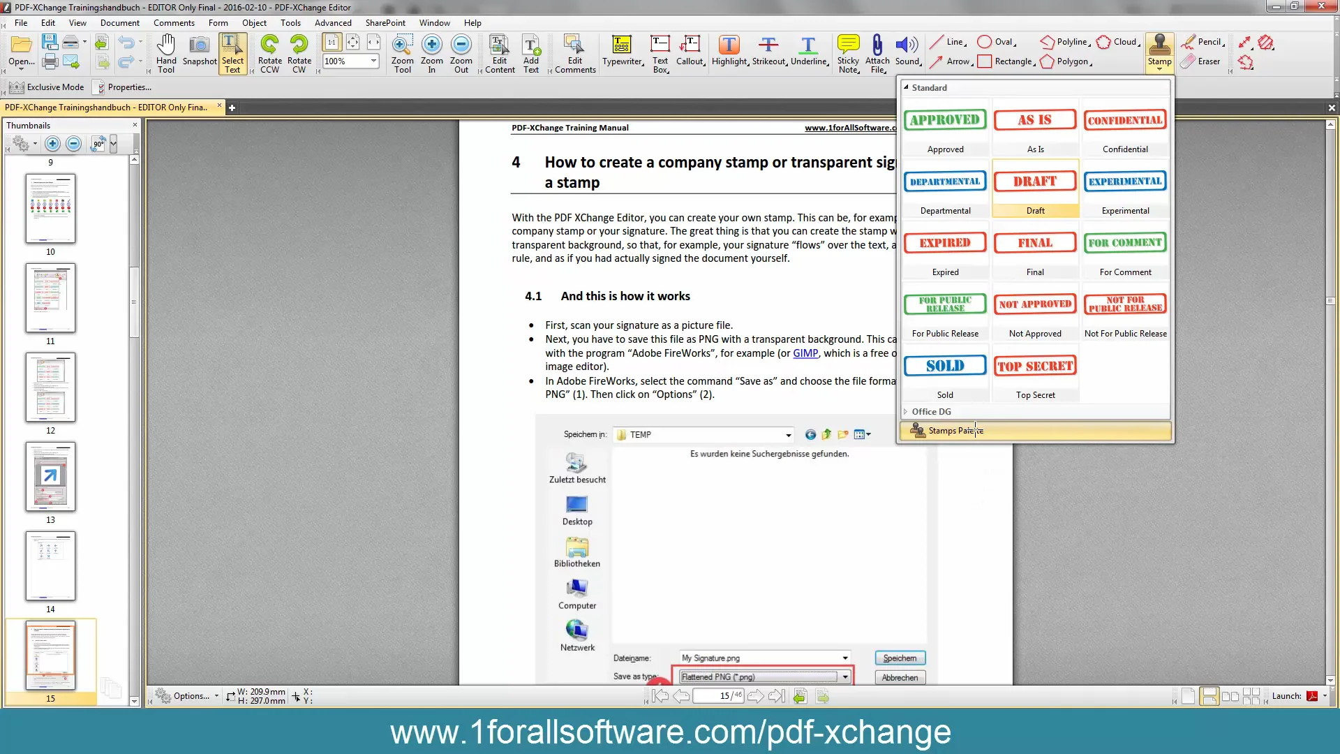 PDF-XChange Co Ltd :: Knowledge Base :: How do I create invisible digital  certificates in PDF-XChange Editor?