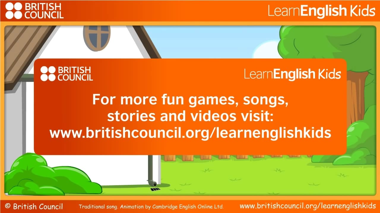Incy Wincy spider Nursery Rhymes Kids Songs LearnEnglish Kids British  Council on Vimeo