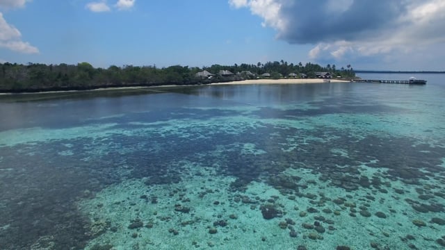 Aerial Footage of the Wakatobi House Reef