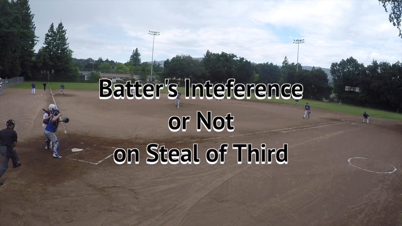 Batters Interference Potential R2 Stealing 3rd on Vimeo