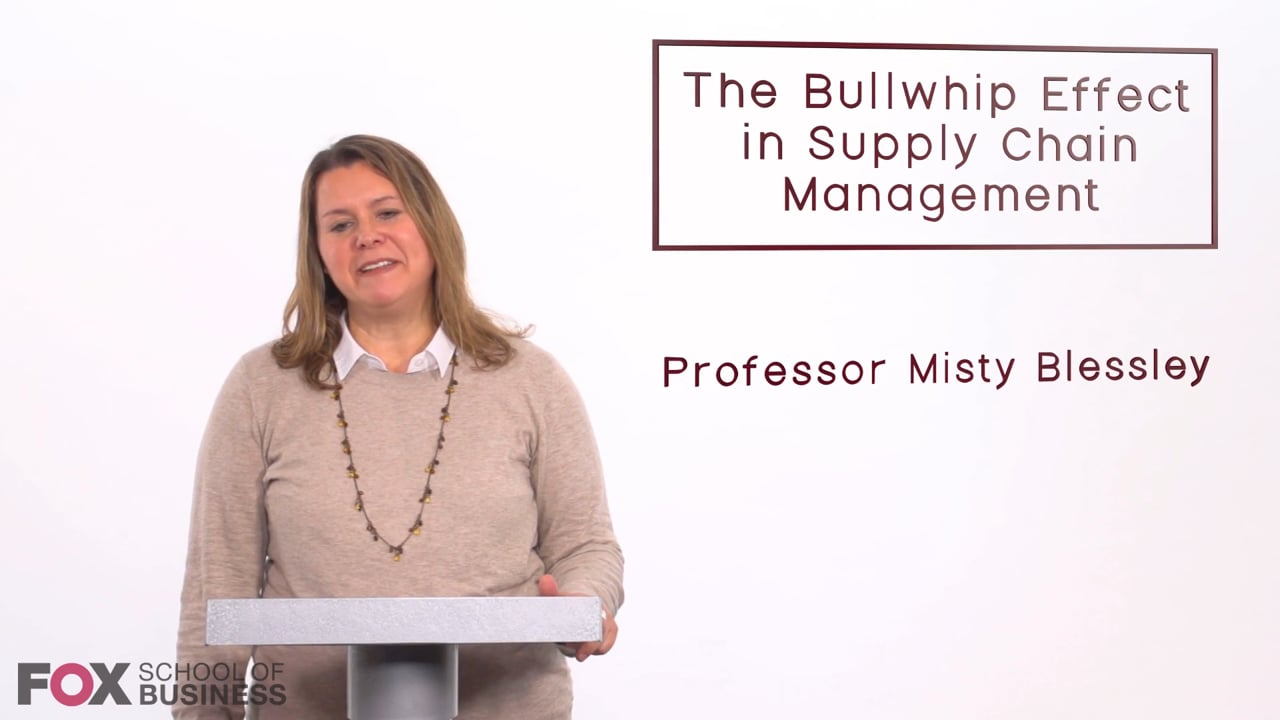 The Bullwhip Effect in Supply Chain Management