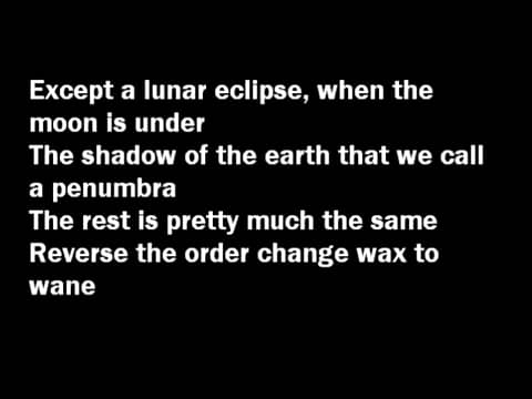 Mr. Lee - Phases of the Moon rap on Vimeo