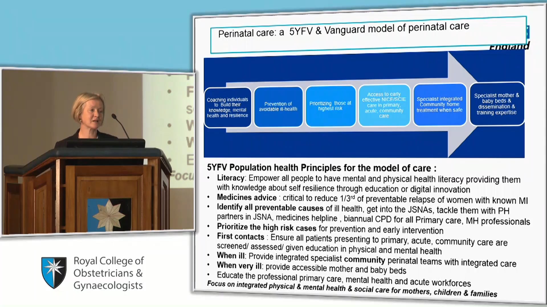 RCOG International Women's Day 2016 Geraldine Strathdee, National