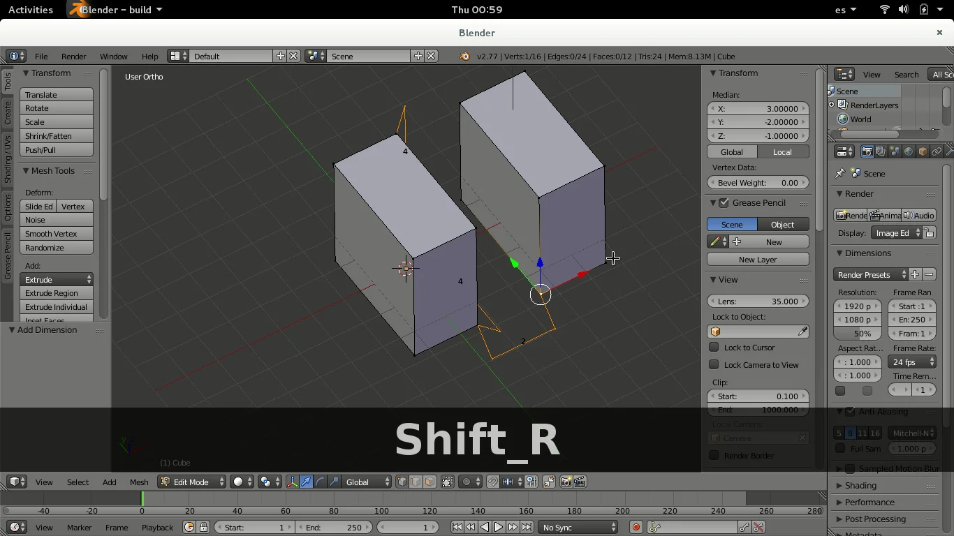 Blender add on. На панели Mesh Tool Blender. Blender 4.0. Моделирование в блендер по размерам. Экструдирование в блендер.