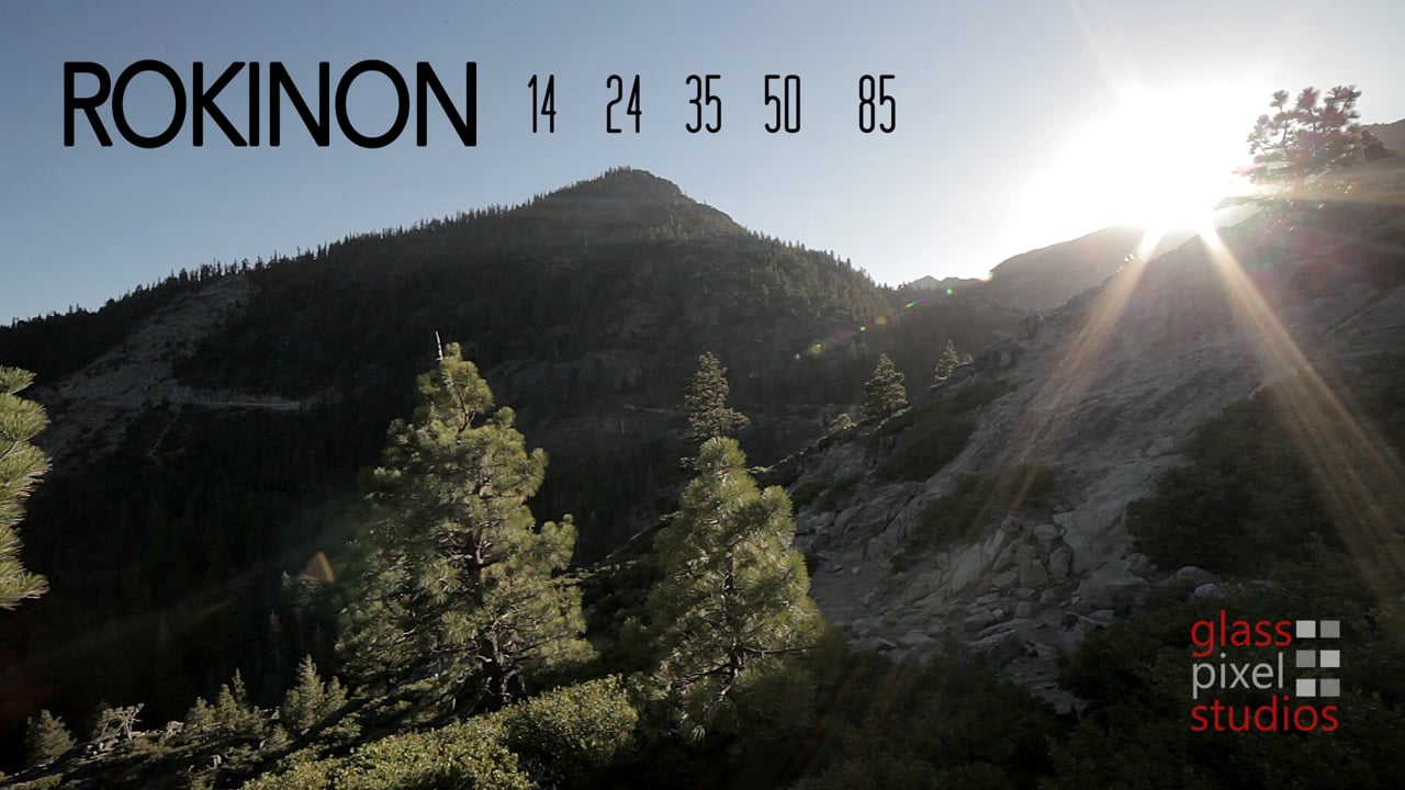 Rokinon 14mm / 24mm / 35mm / 50mm Cine DS Lens Test Footage