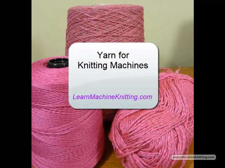 Yarn for Machine Knitting on Vimeo