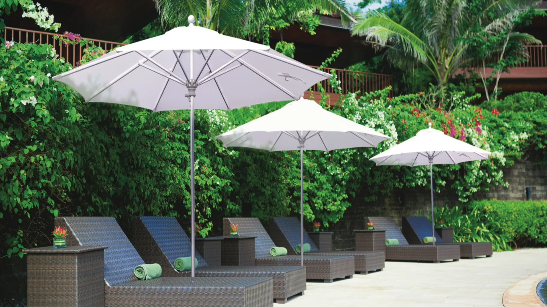 black and white patio umbrellas Amazon.com : 9' Patio Umbrella with Black Canopy and White Fringe Accents,  Black Frame Market Umbrella for Patio, Deck, and Backyard by Sun-Ray : Patio,  Lawn & Garden