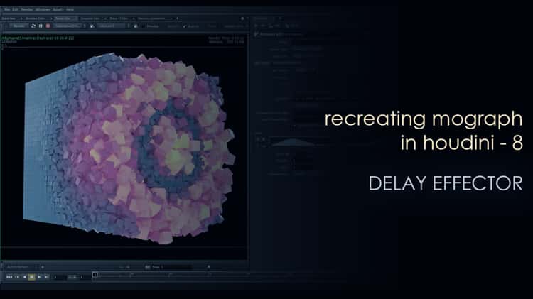 Recreating Mograph in Houdini - 8 - Delay Effector