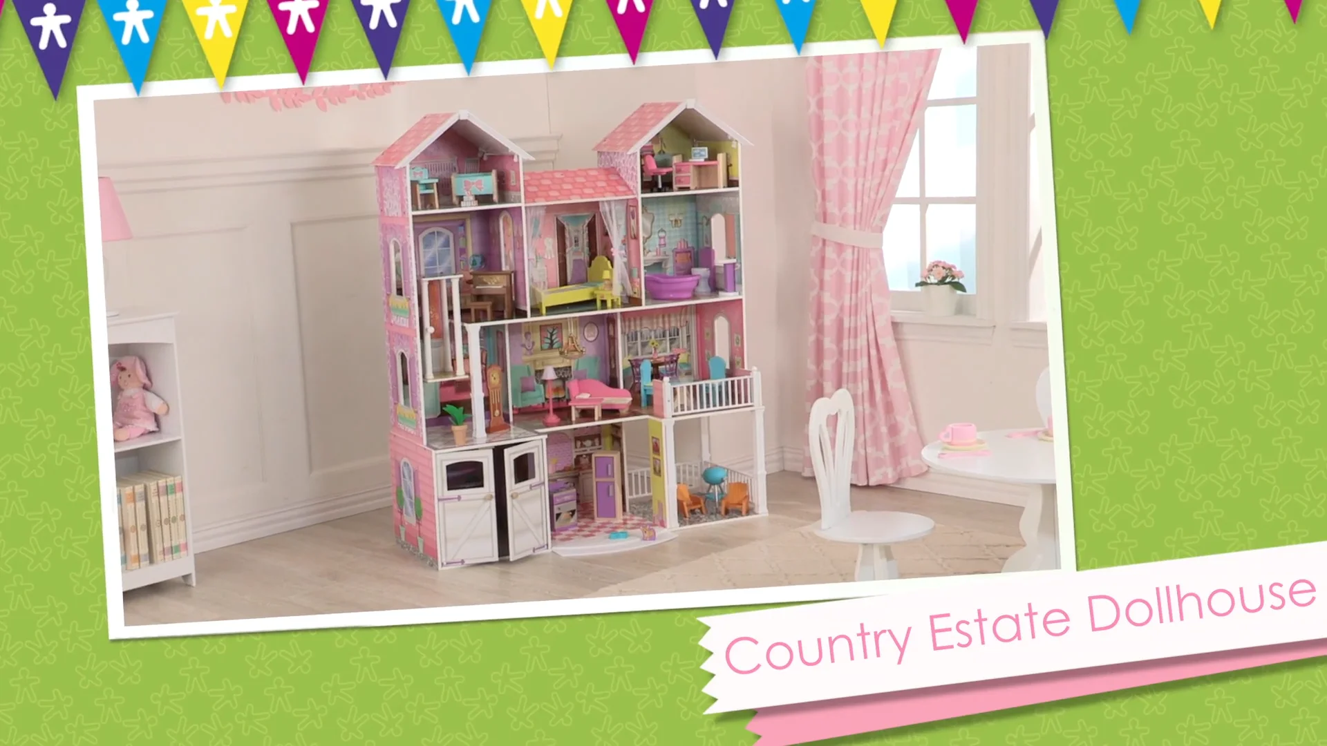 Kidkraft dollhouse 2024 country estate