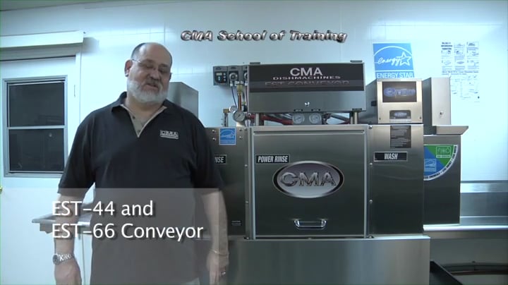 CMA Dishmachines - CMA Dishmachines EST-44/66 Conveyor Installation ...