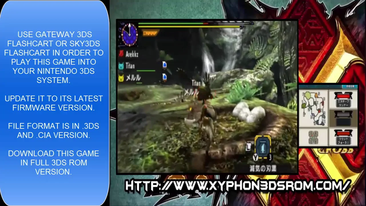 Monster Hunter X Generations 3DS ROM Download 3DS ISO