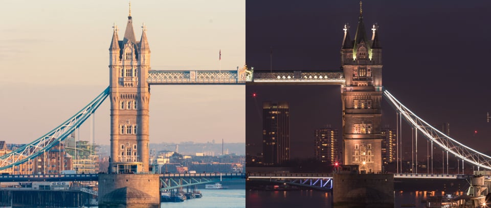 Londres día y noche