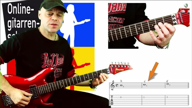 Noten auf der b-Saite