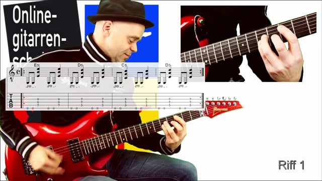 Riffs mit Powerchords auf der E und A-Saite