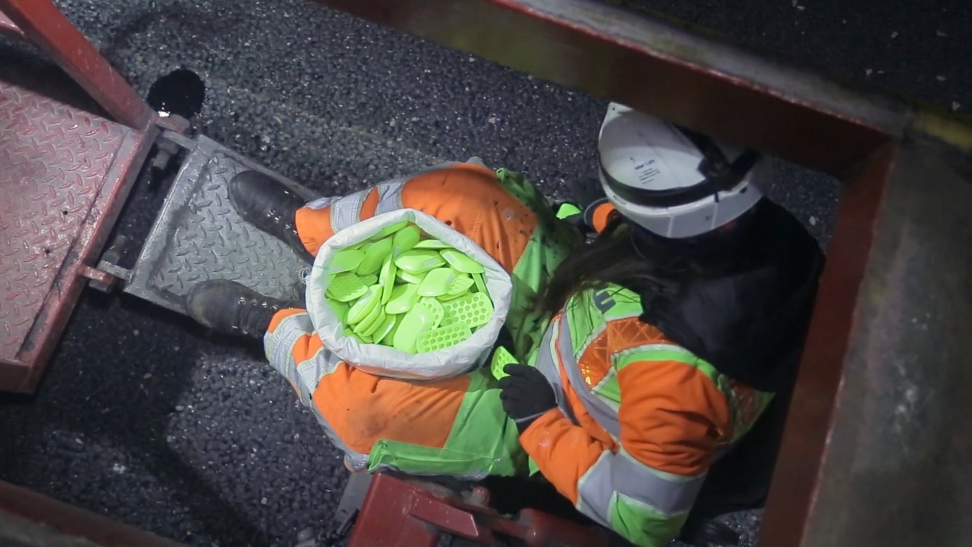 Video of Alpha Workwear Class 3 Glow-in-the-Dark Bomber Jacket