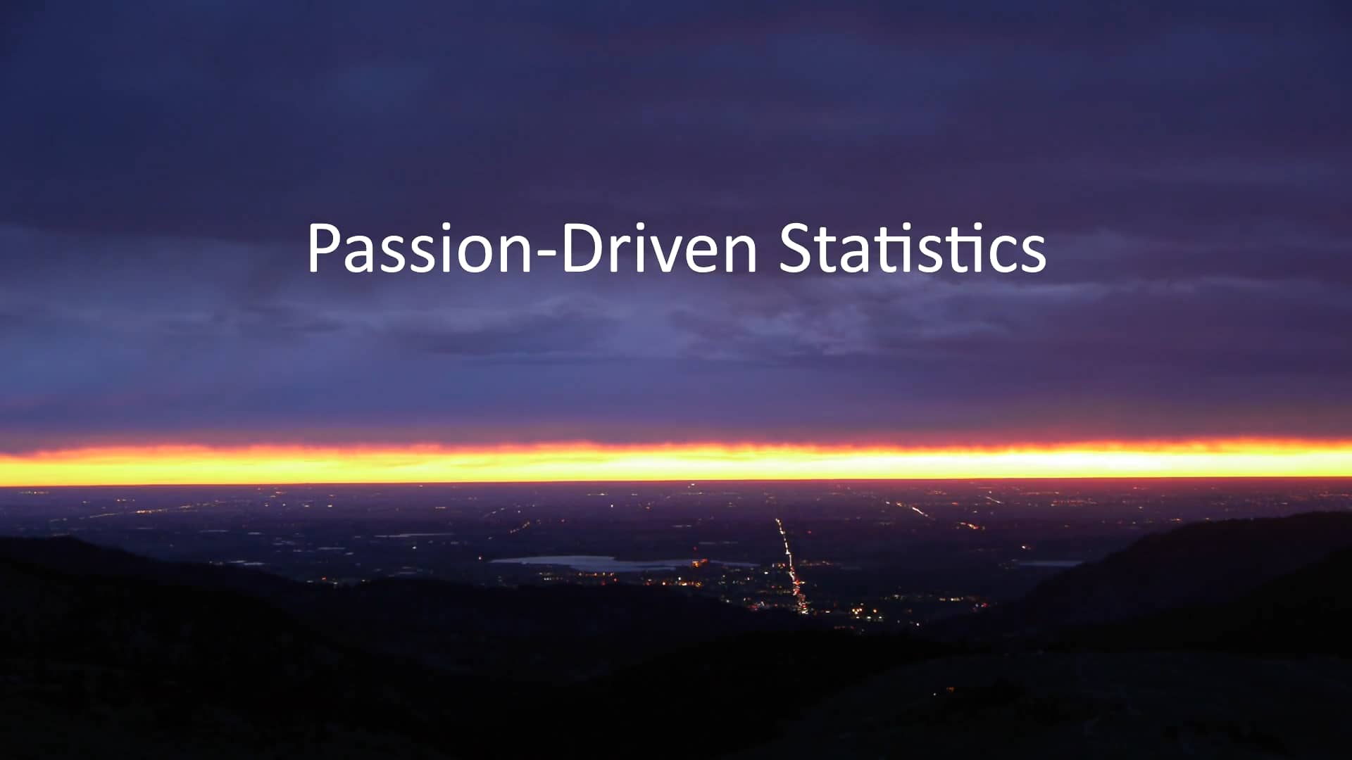 PassionDriven Statistics 120 sec. on Vimeo