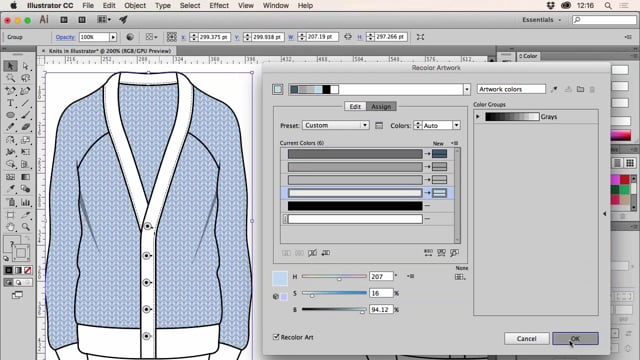 Knits in Adobe Illustrator